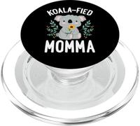 Koalafied Momma Koala Bear Girasol Floral Día de la Madre PopSockets PopGrip para MagSafe