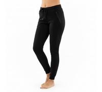 KOALAROO Alphadventure - Pantalón de Chándal para Mujer, Pantalón de Deporte Lorete con Cintura Elastica, Bolsillos Laterales con Cremallera y bajo en puño (L, Negro)