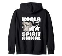 Koalas Divertidos de Dibujos Animados Kawaii de Koala Is My Spirit Sudadera con Capucha