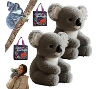 Koaly - The Koaly Emotional Healing on Demand, Ai Plush Ultra-Soft Koala Mimics Natural Movements, Realistic Comfort Stuffed Animal, Emotional Support Companion for Anxiety Relief, Adults(2Pcs)