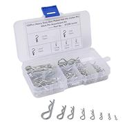 Koanhinn 100 unidades M1 M1.2 M1.5 M1.8 M2 M2.5 R tipo chincheta ondulada forma split clip clip pinza pelo tractor pin para coche