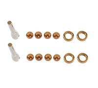 Koanhinn 2 Juego Boquilla 2C 3C 2B 3B para Trompeta Latón Chapado en un Adaptador T MultipropóSito Boquilla Profesional de Laca Dorada