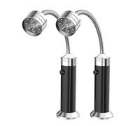 Koanhinn 2 piezas barbacoa luz magnética 360 grados ajustable barbacoa luz resistente a la intemperie luces al aire libre barbacoa accesorios juego de herramientas