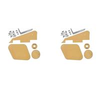 Koanhinn 2 Unidades crema Pickguard/cavidad/interruptor cubiertas/Pickup placa/soporte/tornillos para guitarra estilo Lp