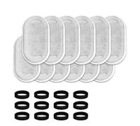 Koanhinn 24 piezas de filtro de repuesto para fuente de agua de acero inoxidable, esponjas de carbón activo, filtro