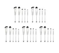 Koanhinn 25X Brochas de Maquillaje con Cuentas, Cuentas de Silicona, Brochas CosméTicas de Maquillaje DIY, Kit de Brochas con Cuentas para Bricolaje