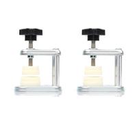 Koanhinn 26 piezas de carcasa de reloj con sello de prensado, cristal frontal, parte trasera, tapa de caja, tornillo, prensa, prensa, , juego de reparación de relojeros, plata