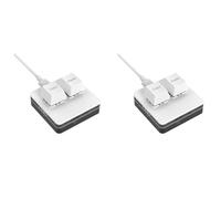 Koanhinn 2X Mini Teclado Personalizado Teclado OSU Macro RGB de 2 Teclas Teclado MecáNico Programable para Trabajar en Juegos, Tipo B