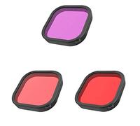 Koanhinn 3 piezas impermeables carcasa lente filtro para Hero 9 negro sumergible carcasa tapa