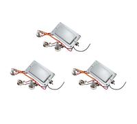 Koanhinn 3X Kit de Arnés de de Guitarra Humbucker de Doble Bobina Precableado para Guitarra Eléctrica con Potenciómetro de 500 K, Potenciómetros de Tono de Volumen
