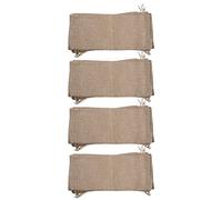 Koanhinn 40 piezas, 14 x 6 1/4 botella de vino de arpillera regalo con cordón