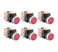 Koanhinn 6X La38-11/203 Pulsador Momentan Interruptor de alto rendimiento Rojo