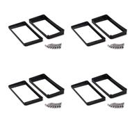 Koanhinn 8 Uds Anillos De Montaje De De Pastillas Humbucker Curvas Negras Para Guitarra EléCtrica