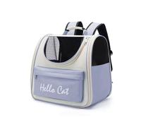 Koanhinn Bolsa para Gatos de Gran Capacidad, Suministros para Mascotas, Bolsa Portátil para Gatos, Bolsa para Mascotas Transpirable y Resistente Al Sol, Color Azul