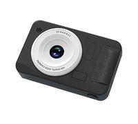 Koanhinn Cámara Digital 4K Alta Definición CCD Selfie Pequeña Cámara Selfie Campus para Estudiantes Negra