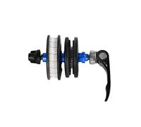 Koanhinn Chain Fixer Virtual Volante Cadena de Bicicleta Lavado y Engrase Integrado Doble Disco Bloqueador de Cadena para Carreteras de Montaña