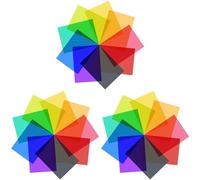 Koanhinn Filtro de luz de gel de 27 piezas, corrección de color, superposiciones de colores, iluminación de película, filtro de gel para películas, vídeo, foto, escenario (multicolor)