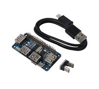 Koanhinn Hub USB con 4 puertos para tarjeta de expansión 3/2 / Zero W USB a Uart para depuración en serie, compatible con USB 2.0/1.1