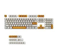 Koanhinn Juego completo de 123 teclas PBT para teclado mecánico, compatible con interruptores MX-Clone para teclado de juegos de PC (abeja)