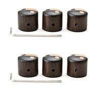 Koanhinn Juego de 6 reguladores de tono de madera para guitarras eléctricas