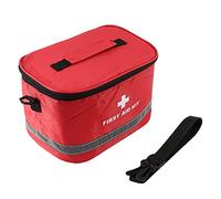 Koanhinn Kit de primeros auxilios al aire libre bolsa de camping bolsa de camping casa médica emergencia paquete rojo nylon llamativo bolsa, rojo