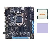 Koanhinn La placa base de computadora H110 soporta CPU de 6/7 generación LGA1151 Memoria DDR4 de doble canal+CPU G3900+almohadilla térmica