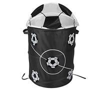 Koanhinn Modelado de pelota de pie plegable cesta de almacenamiento almacenamiento de tela de poliéster tienda de juguetes