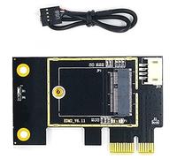 Koanhinn NGFF M.2 a PCIE tarjeta de red inalámbrica compatible con tarjeta de red 7260 8265 1650 1675X AX200 AX210