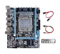 Koanhinn Placa base X79 V389+cable SAT cable de interruptor+deflector M.2 NVME LGA2011 Soporte E5 2630 2660 2650V2 CPU para