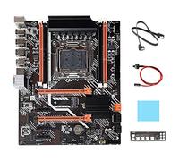 Koanhinn Placa base X99+cable SATA+cable de interruptor+deflector+almohadilla térmica LGA2011 V3 M.2 NVME NGFF para placa base DDR3 4X16G Gaming