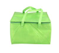 Koanhinn Plegable Grande Bolsa Fresco Portátil Alimentos Pastel Bolsa Aislada Caja de Aluminio Caja de Hielo Impermeable Bolsa de Almuerzo Bolsa de Entrega Verde
