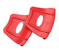 Koanhinn Rimshield - Protector de llantas para moto, bicicleta, ATV, neumáticos, 2 unidades, color rojo