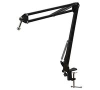 Koanhinn Soporte de de 75 cm, soporte para micrófono de mesa alta, soporte para micrófono azul Pro USB