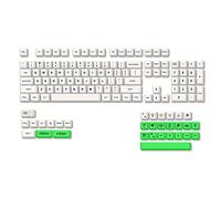 Koanhinn Teclas XDA Inglés PBT Teclado Mecánico 135 Keycap Leche Verde Sublimación Teclado Keycap