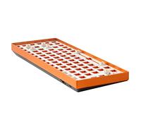 Koanhinn TESTER84 Teclado mecánico con eje intercambiable, kit de modo único con cable, teclado intercambiable en caliente con retroiluminación naranja