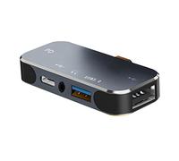 Koanhinn Type C HUB 4 In1 Adaptador Cargador USB 3.0 Expander PD Carga Rápida USB Ordenador Divisor para PC Portátil Escritorio