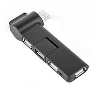 Koanhinn USB 2.0 Splitter Hub Ordenador Portátil Doblado Auto Extender con Cuatro Puertos