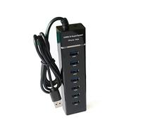 Koanhinn USB 3.0 USB 2.0 7 Puertos Hub Splitter Adapter KabelläNge 120 Cm para Escritorio PC Portátil Teclado Ratón Disco duro Móvil