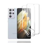 KoasVonson Películas de Hidrogel para Samsung Galaxy S21 Ultra 5G, 2 Piezas Protectores de Pantalla de TPU Flexible HD Transparente, Compatible ID de Huellas Digitales [no vidrio templado]