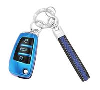 Koaudb Funda completa para llave de coche para Audi con cordón para llavero, 3 botones de TPU suave, compatible con Audi A1 A3 A4 A6 A8 Quattro Q2 Q3 Q7 S3 S6 RS3 RS6 R8 TT TTS d-3-E)