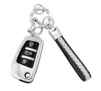 Koaudb Funda completa para llave de coche para Audi con cordón para llavero, 3 botones de TPU suave, compatible con Audi A1 A3 A4 A6 A8 Quattro Q2 Q3 Q7 S3 S6 RS3 RS6 R8 TT TTS d-3-S)