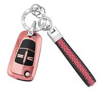 Koaudb - Funda de TPU para llave de coche, compatible con 2 botones Vauxhall Opel Corsa Astra Vectra Zafira Signum Meriva Tigra Insignia Combo Flip plegable para llave (CL-Opl-2F-PK)