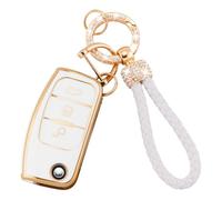 Koaudb - Funda para Llave de Coche Compatible con Ford 3 Button Focus Fiesta Galaxy Kuga C-MAX S-MAX Mondeo MK4 Flip Folding Key Fob (Frd-3F)