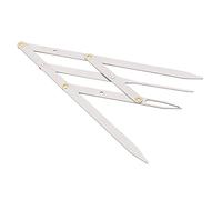 Koawensa - 1 regla de cejas, maquillaje permanente, regla de cejas, oro y divisor de pinza microblading, plantilla, herramienta de tatuajes, accesorios
