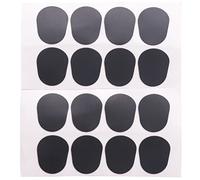Koawensa 16 piezas Alto/Tenor Sax Clarinete Boquilla Parches Pads Pads Almohadillas 0,8 Mm Negro, 16 Pack