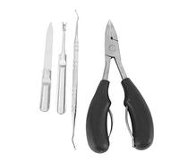 Koawensa 4 cortaúñas para los pies, cortaúñas gruesos y encarnados para hombres y personas mayores, cortaúñas de pedicura