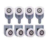 Koawensa 8 ruedas para puerta de ducha, rodillos de puerta corredera, guía de rodillos de ducha, piezas de repuesto para puerta de vidrio, poleas de puerta de vidrio, ruedas de repuesto (rueda