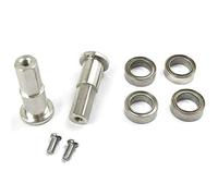 Koawensa - Adaptador hexagonal de cubo de rueda de combinador de metal, 5 mm con accesorios de actualización de cojinete para piezas de coche, control remoto de camión D12 1/10