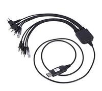 Koawensa - Cable de programación USB 8 en 1 para icom Talkie-talkie portátil coche radio CD software