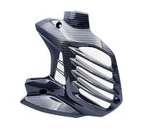 Koawensa Cubierta del Panel del Radiador Cubierta del Ventilador Rejilla de Protección del Radiador Patrón de Fibra para NMAX 155 NMAX155 V2 2020 2021